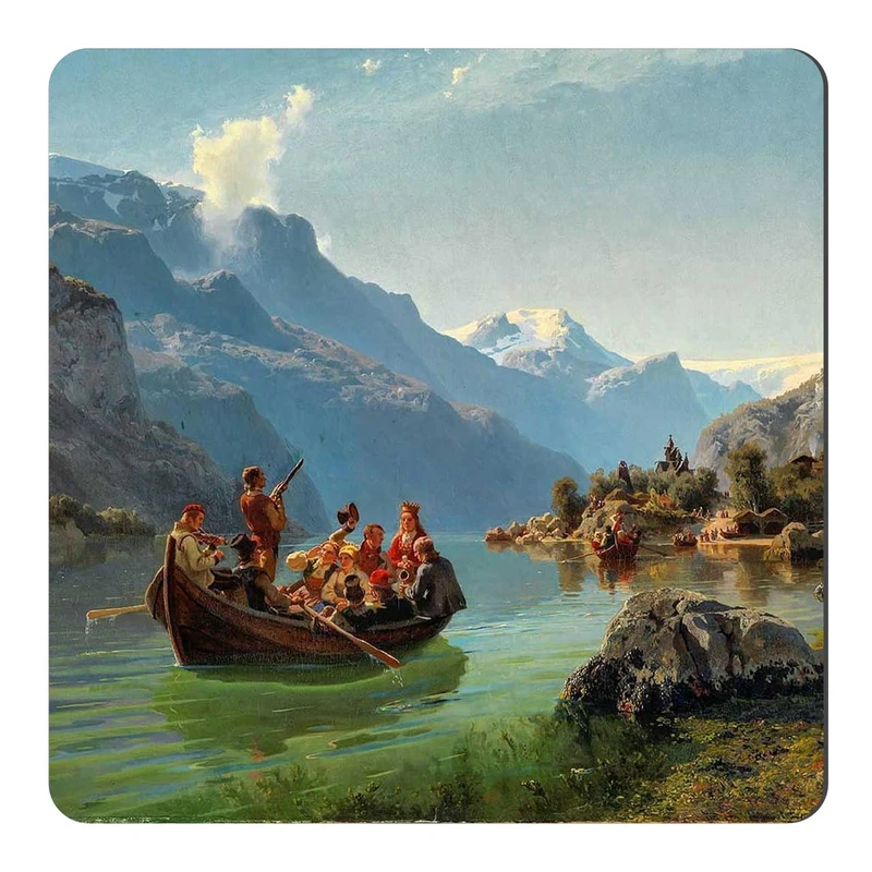 مگنت طرح قایق ها و دریاچه کوهستانی کد wmg1052