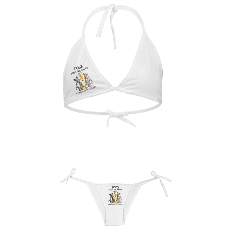 ست شورت و سوتین زنانه طرح سگ مدل 31