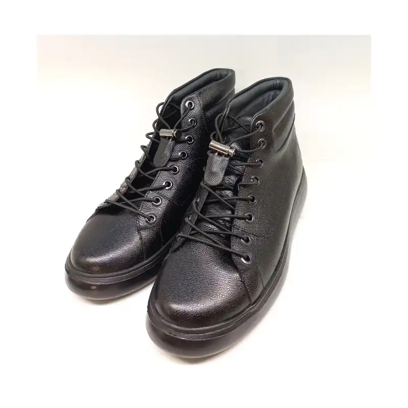 نیم بوت زنانه سرزمین چرم کد 145324 رنگ مشکی