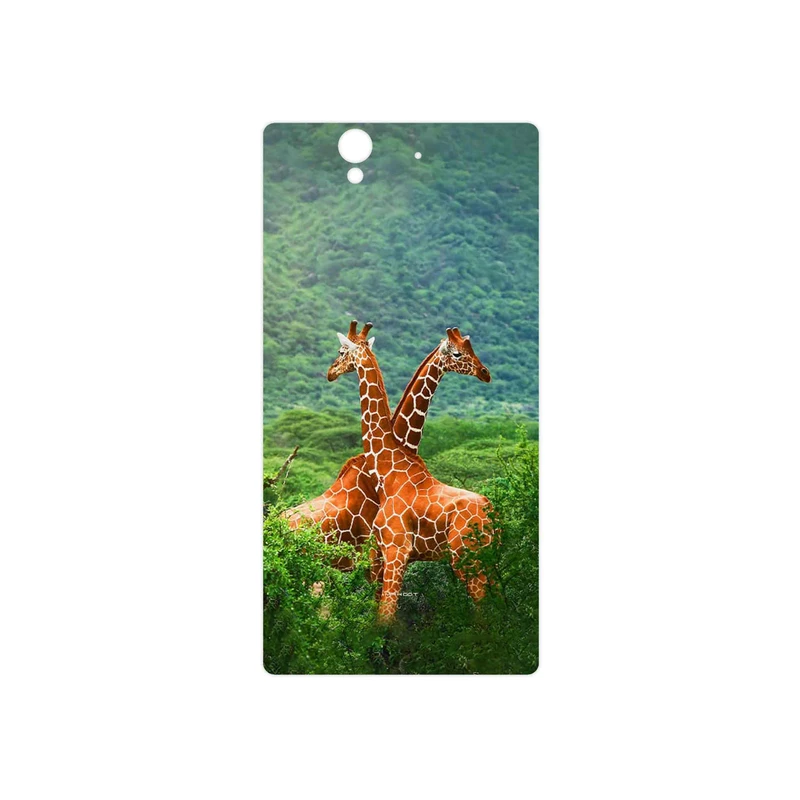 برچسب پوششی ماهوت مدل Giraffe مناسب برای گوشی موبایل سونی Xperia Z