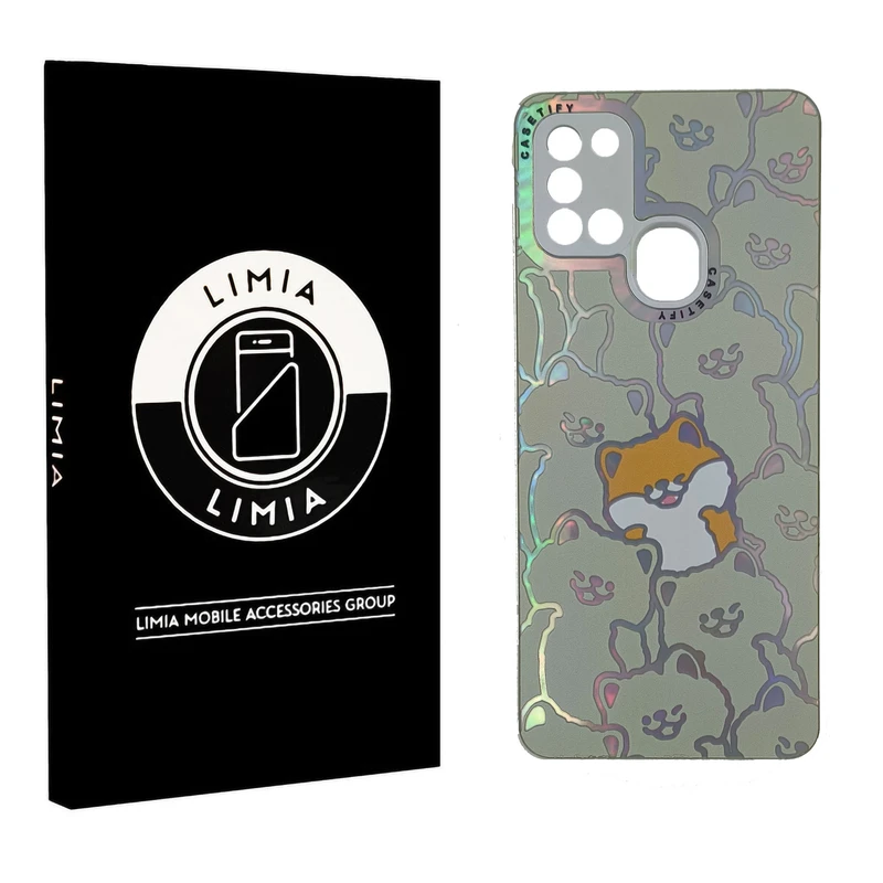 کاور لیمیا مدل فانتزی لنزدار طرح عروسکی شبرنگی مناسب برای گوشی موبایل سامسونگ Galaxy A21s