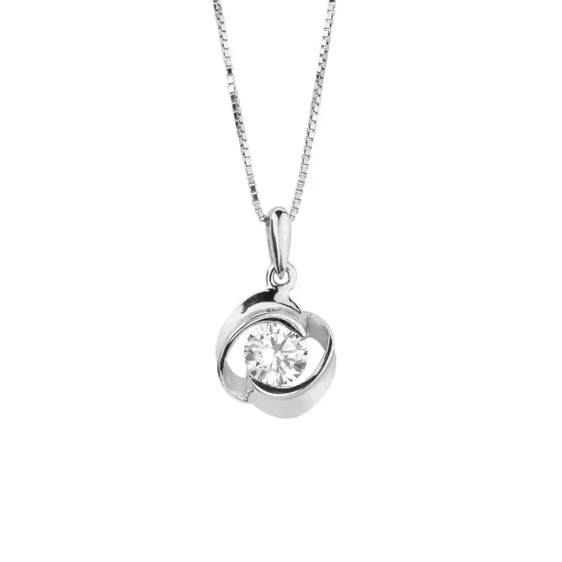 نیم ست نقره زنانه کوبیک مدل QN-5005