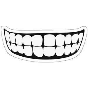 استیکر لپ تاپ مدل Mouth - Two Colour