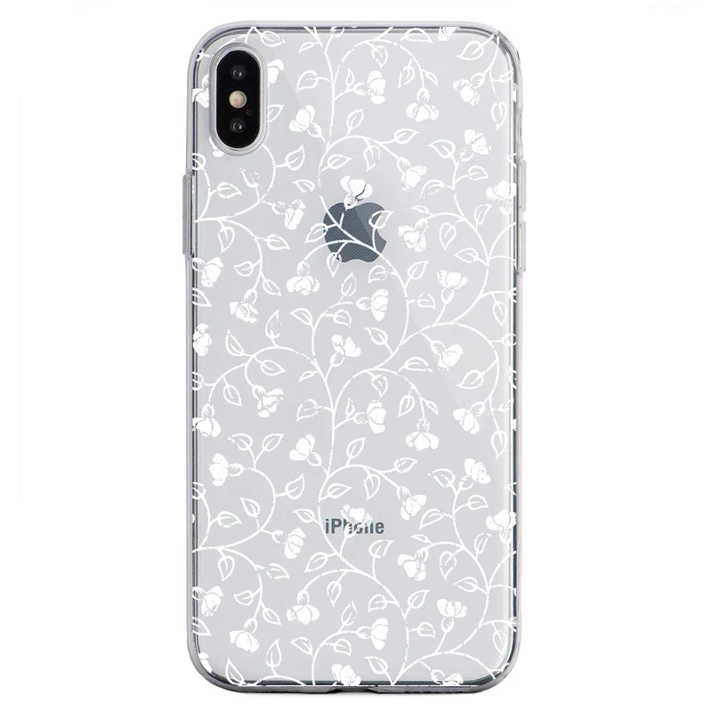 کاور مگافون طرح گل مدل C42-W مناسب برای گوشی موبایل اپل Iphone Xs Max