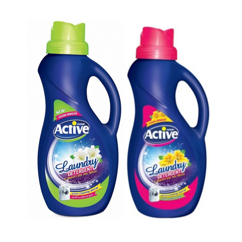 مایع لباسشویی اکتیو مدل SD با رایحه گل حجم 1500 میلی لیتر به همراه مایع لباسشویی اکتیو مدل SD حجم 1500 میلی لیتر