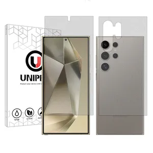 UNIPRO Star 4 model Matte screen protector suitable for Samsung Galaxy S24 Ultra mobile phone along with the back protector