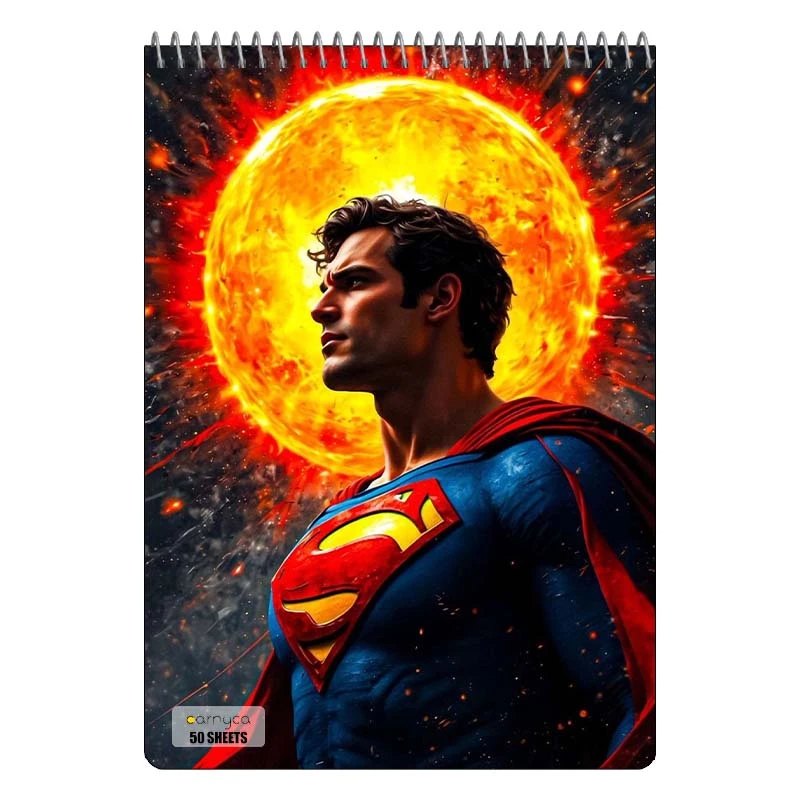 دفتر نقاشی 50 برگ سیمی کارنیکا طرح سوپرمن Superman کد 76183