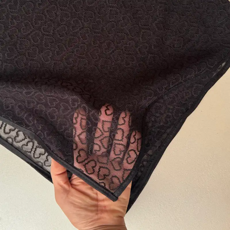 روسری زنانه مدل توری قلب قلبی عروسکی قواره 70