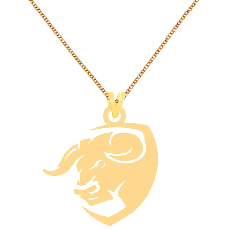 گردنبند طلا 18 عیار زنانه الن نار مدل گاو ارديبهشت 7094