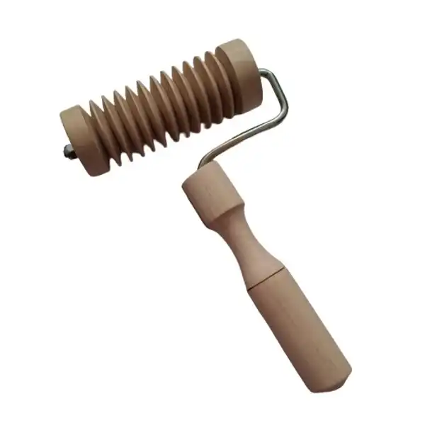 وردنه غلطکی به گز مدل چوبی شیار دار