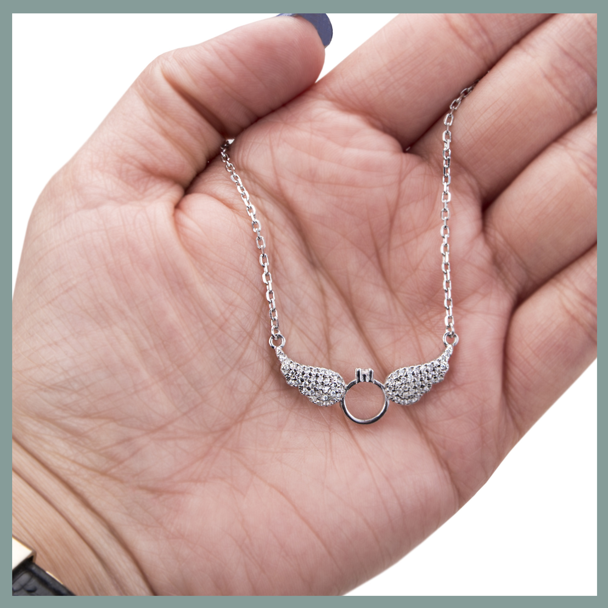 گردنبند نقره زنانه مدل GTA-673