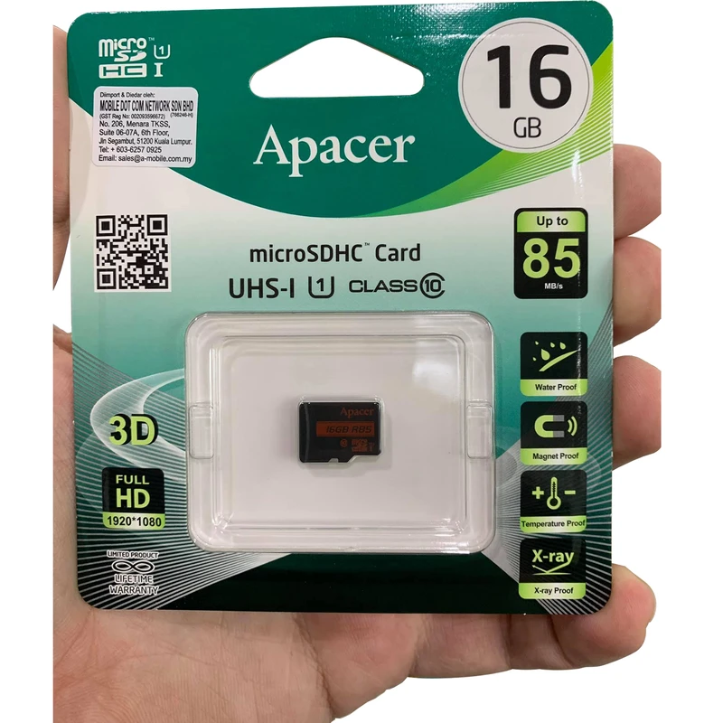 کارت حافظه microSDHC اپیسر مدل AP16G کلاس 10 استاندارد UHS-I U1 سرعت 85MBps ظرفیت 16 گیگابایت عکس شماره 6