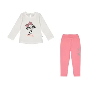 ست تی شرت و شلوار دخترانه روح مدل 2181129-85