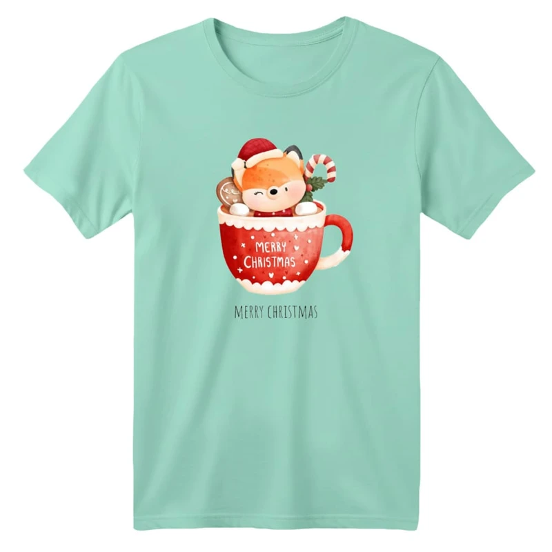 تی شرت آستین کوتاه بچگانه مدل گوزن کریسمس کد 1