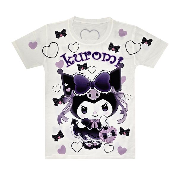 تی‌شرت آستین کوتاه دخترانه مدل کرومی کد KJ