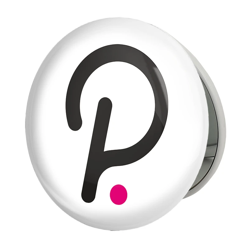 آینه جیبی خندالو طرح ارز دیجیتال پولکادات مدل تاشو کد 4076 