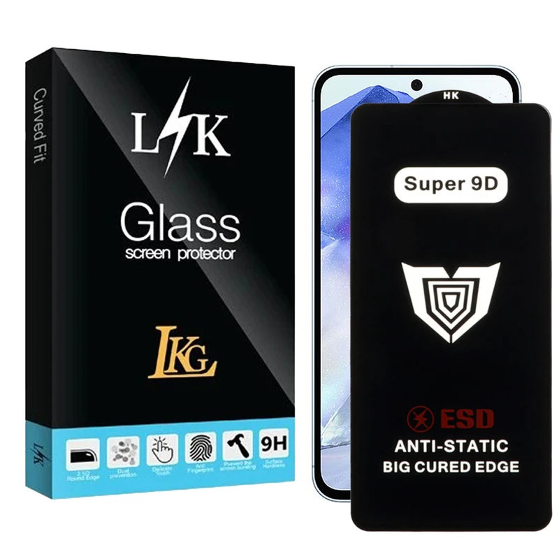 محافظ صفحه نمایش ال کا جی مدل Super 9D مناسب برای گوشی موبایل سامسونگ Galaxy A55 5G