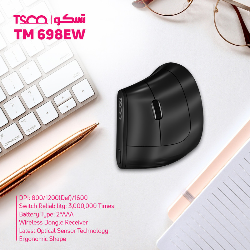ماوس بی سیم تسکو مدل TM 698EW