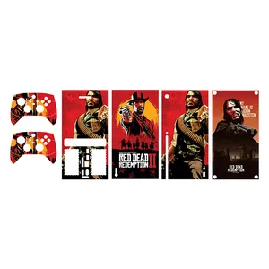 برچسب کنسول بازی Xbox series x طرح red dead 02 مجموعه 5 عددی