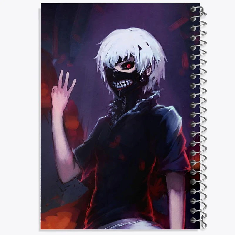 دفتر مشق 100 برگ خندالو طرح کانکی کن انیمه توکیو غول Tokyo Ghoul کد 11879