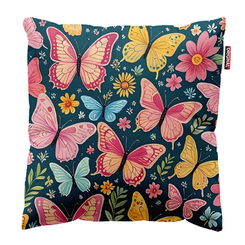 کوسن پاد آفرین طرح پروانه کد 2906 سایز 30*30 سانتی متر