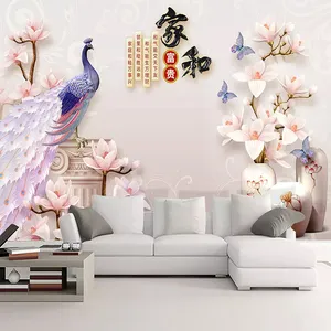 پوستر دیواری سه بعدی مدل طاووس DRVF1076