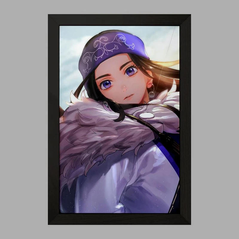 تابلو خندالو مدل اسیرپا انیمه کامویی طلایی Golden Kamuy کد 23739