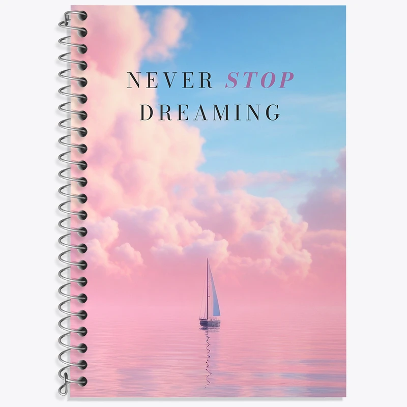 دفتر لغت 50 برگ خندالو طرح Never Stop Dreaming کد N2330