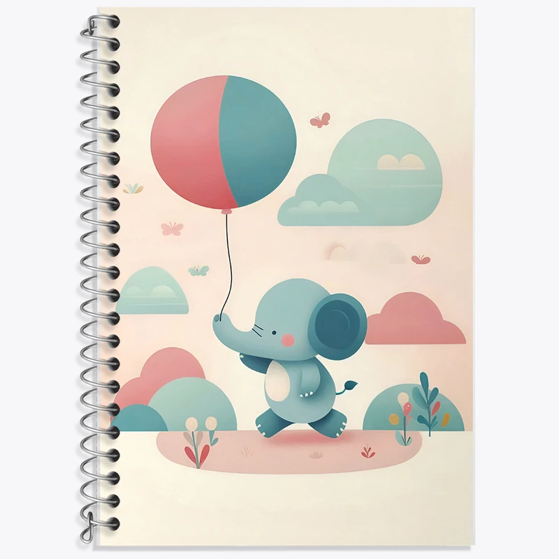 دفتر نت موسیقی 50 برگ خندالو طرح فیل بامزه کد F8342