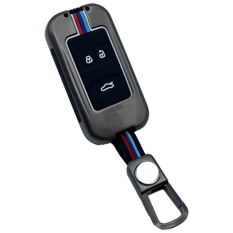 کاور ریموت و سوئیچ خودرو کالانیکس مدل COV-TIGO7-10342 طرح فلزی مناسب برای چری  تیگو 7 