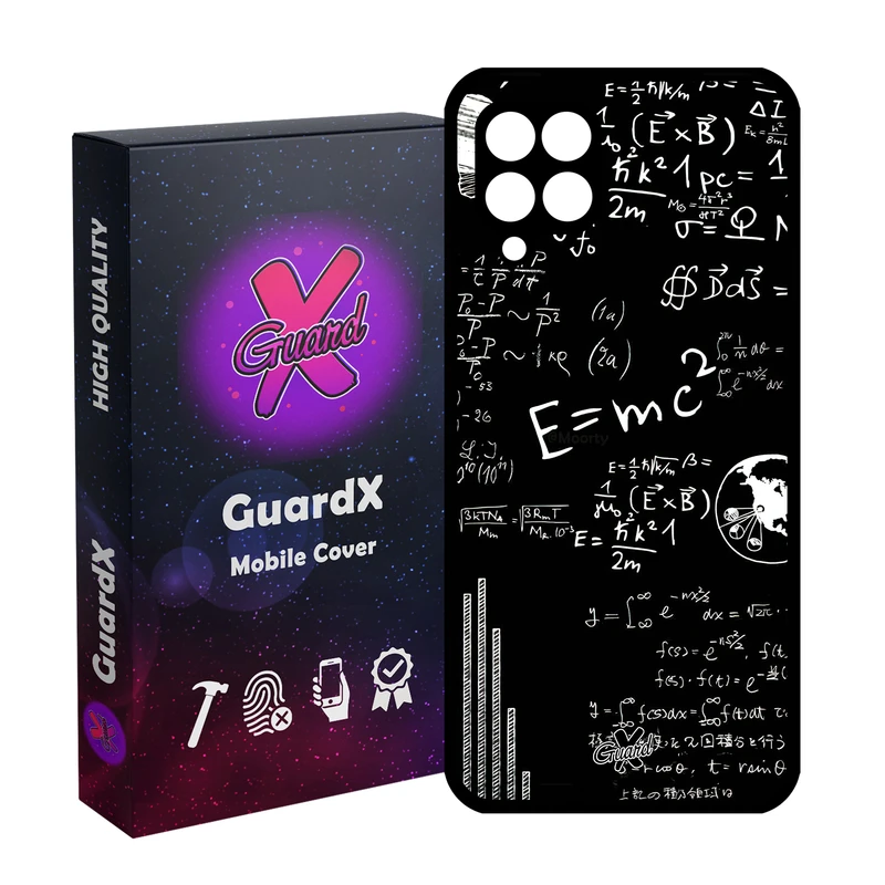 کاور گارد ایکس طرح فیزیک مدل Glass10516 مناسب برای گوشی موبایل سامسونگ Galaxy A12/M12/F12