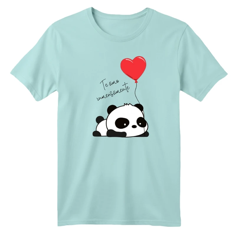 تی شرت آستین کوتاه بچگانه مدل پاندا بادکنکی