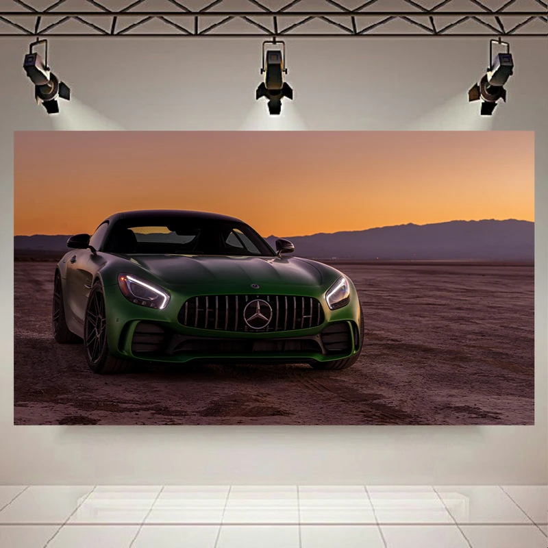 تابلو بوم طرح ماشین مدل مرسدس بنز AMG GT-R کد AR9270
