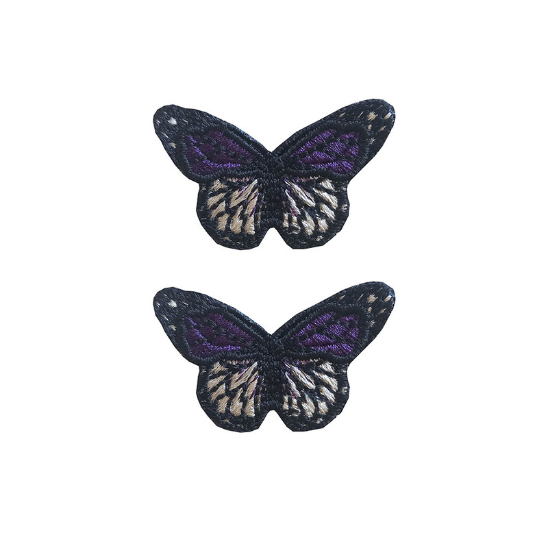 استیکر پارچه و لباس مدل پروانه کد 1 مجموعه دو عددی