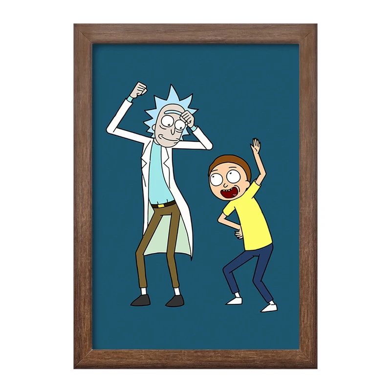 تابلو خندالو طرح انیمیشن ریک و مورتی Rick and Mort کد 26593
