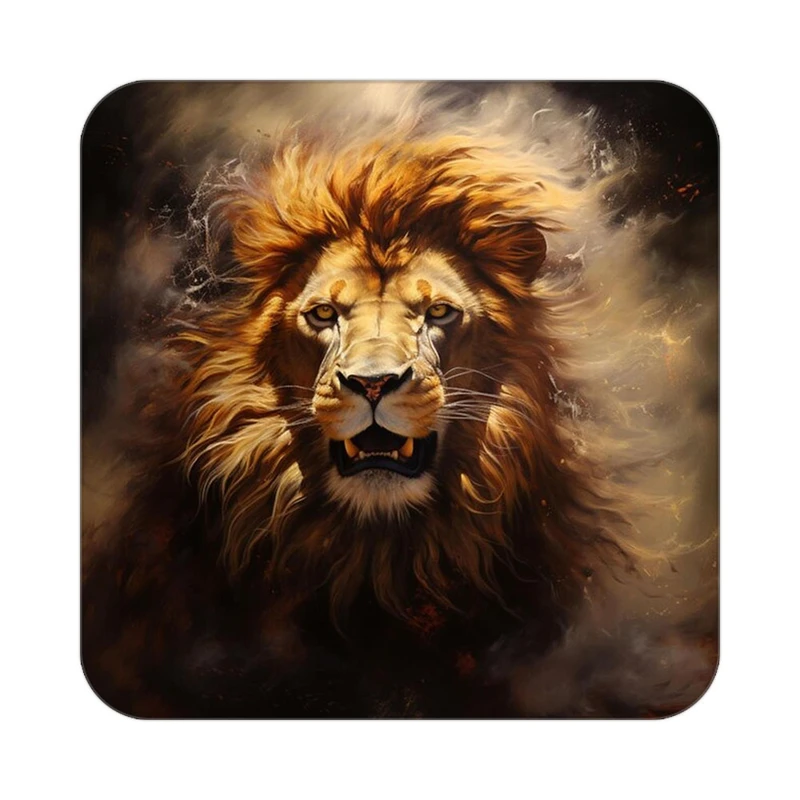 زیر لیوانی کاکتی طرح شیر مدل mp23559