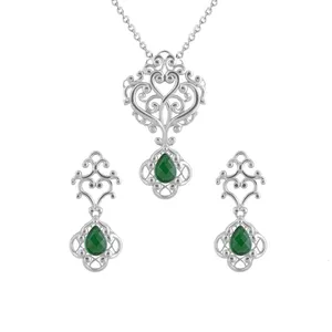 نیم ست نقره زنانه درسان گالری مدل تینا کد DS601