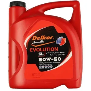 روغن موتور خودرو دلکور مدل 20w50 الف حجم 5 لیتر