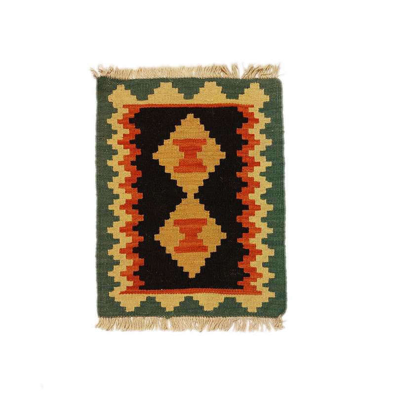 گلیم دستبافت نیم متری طرح الوان کد 60402