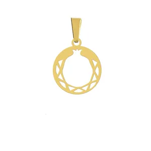 آویز گردنبند هایکا مدل انار و دایره کد a.h195