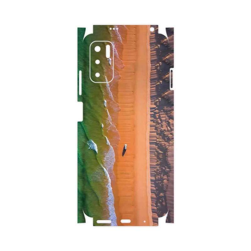 برچسب پوششی ماهوت مدل Beach and Green Sea-FullSkin مناسب برای گوشی موبایل شیائومی Redmi Note 10 5G