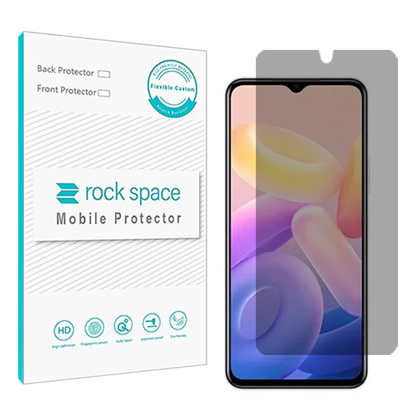 محافظ صفحه نمایش حریم شخصی راک اسپیس کد PRV مناسب برای گوشی موبایل ویوو Y33s 5G