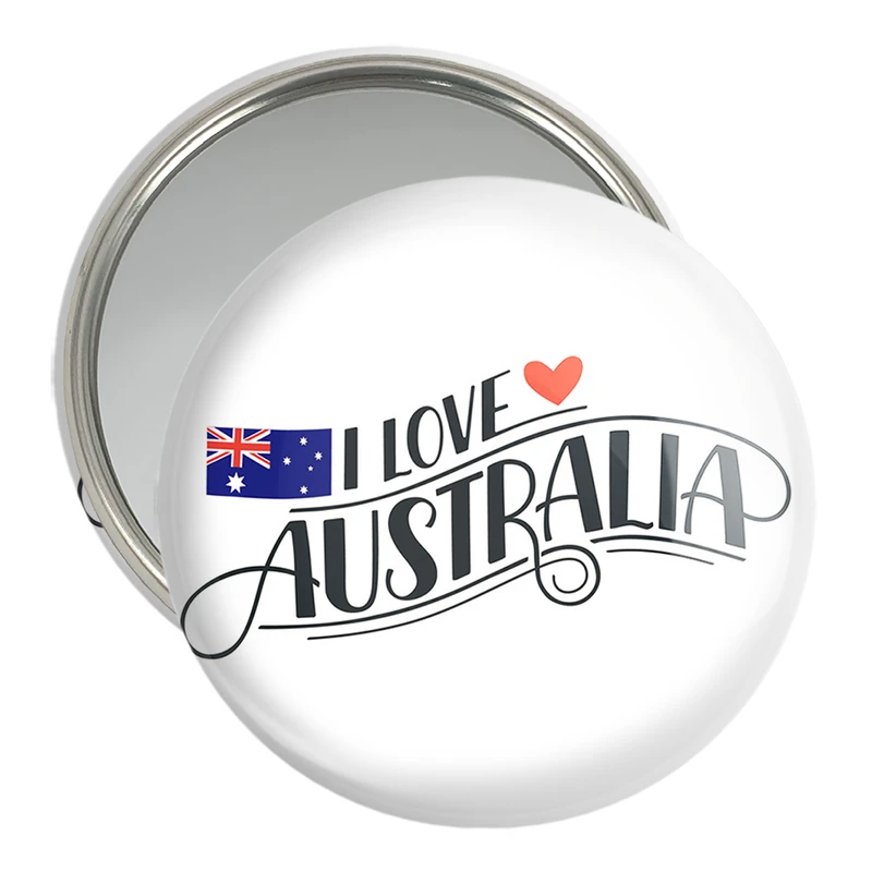 آینه جیبی خندالو مدل پرچم استرالیا  کد 20632