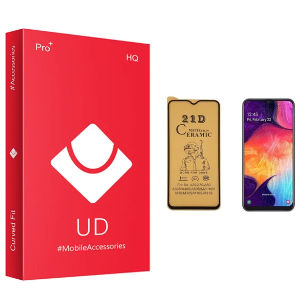 محافظ صفحه نمایش سرامیکی یو دی مدل +PRO مناسب برای گوشی موبایل سامسونگ Galaxy A50