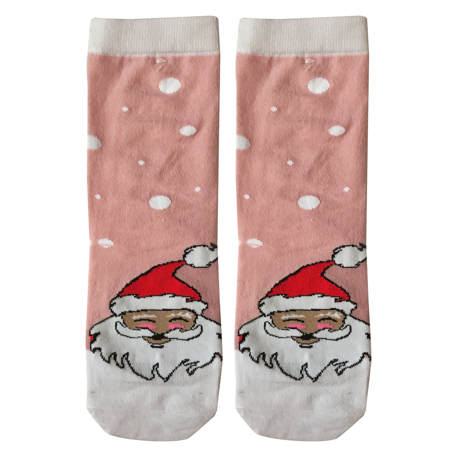 جوراب زنانه تن پوش هنگامه مدل کریسمسی بابانوئل کد PI01 -  - 1