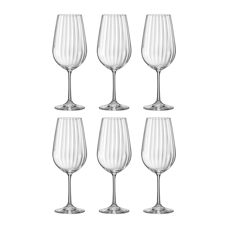 لیوان بوهمیا مدل WATERFALL کد 550ML-40729 بسته 6 عددی