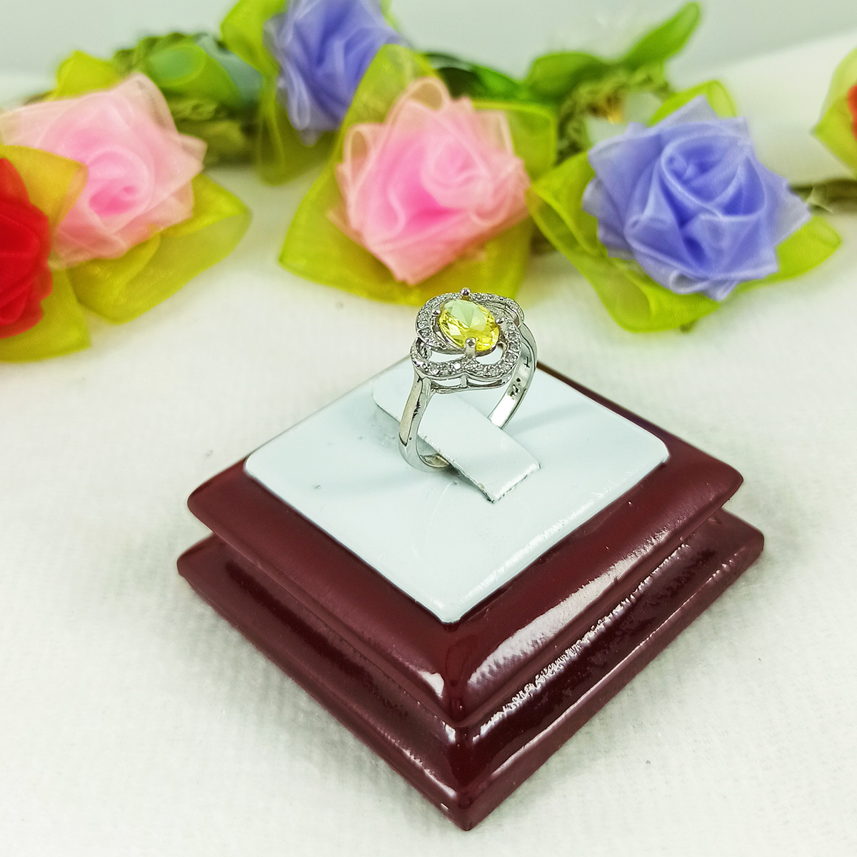 انگشتر نقره زنانه سلین کالا مدل ستاره سیترین انگشتر نقره زنانه سلین کالا مدل ستاره سیترین