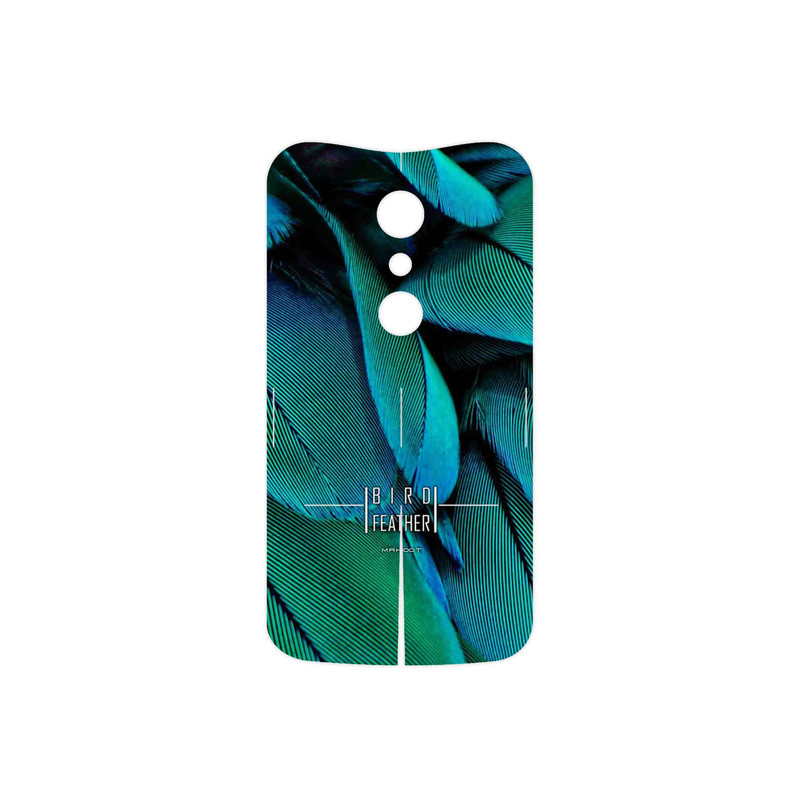 برچسب پوششی ماهوت مدل Green Feather مناسب برای گوشی موبایل موتورولا Moto G 2nd gen