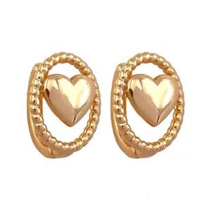 گوشواره زنانه ژوپینگ مدل قلب کد E4522