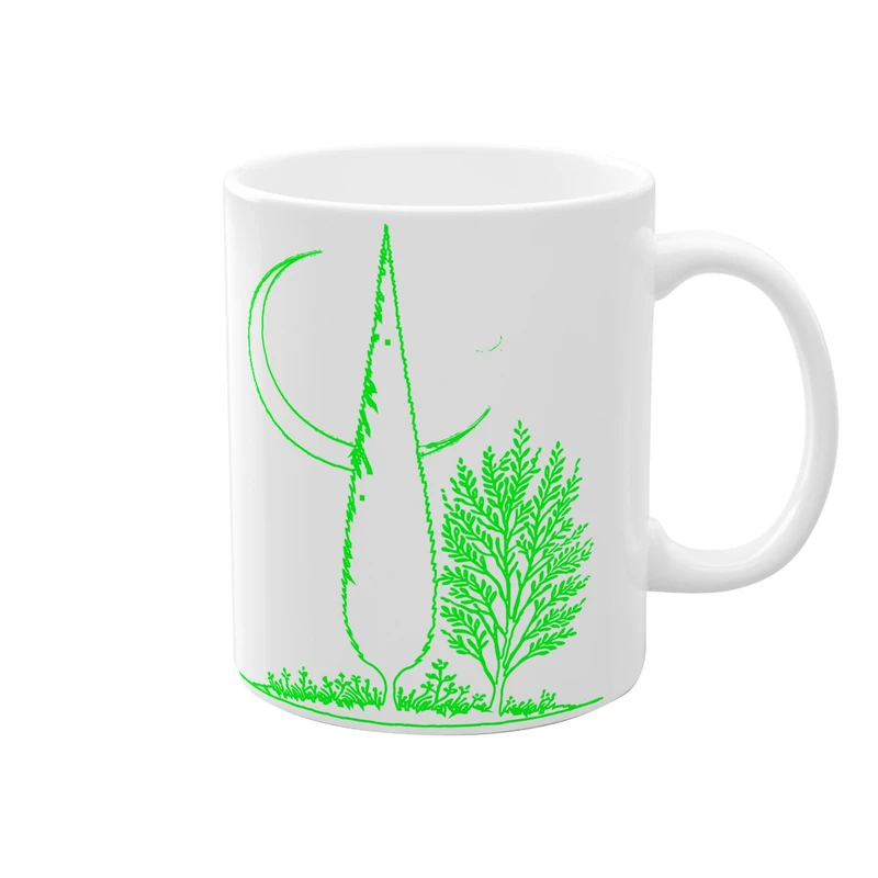 ماگ طرح درخت و هلال ماه